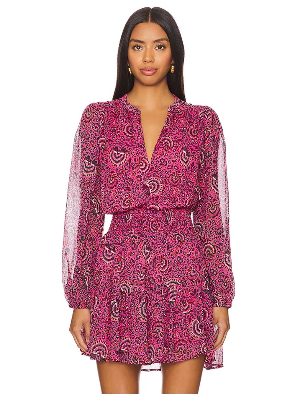 A.L.C. Pink Paisley Mini Dress